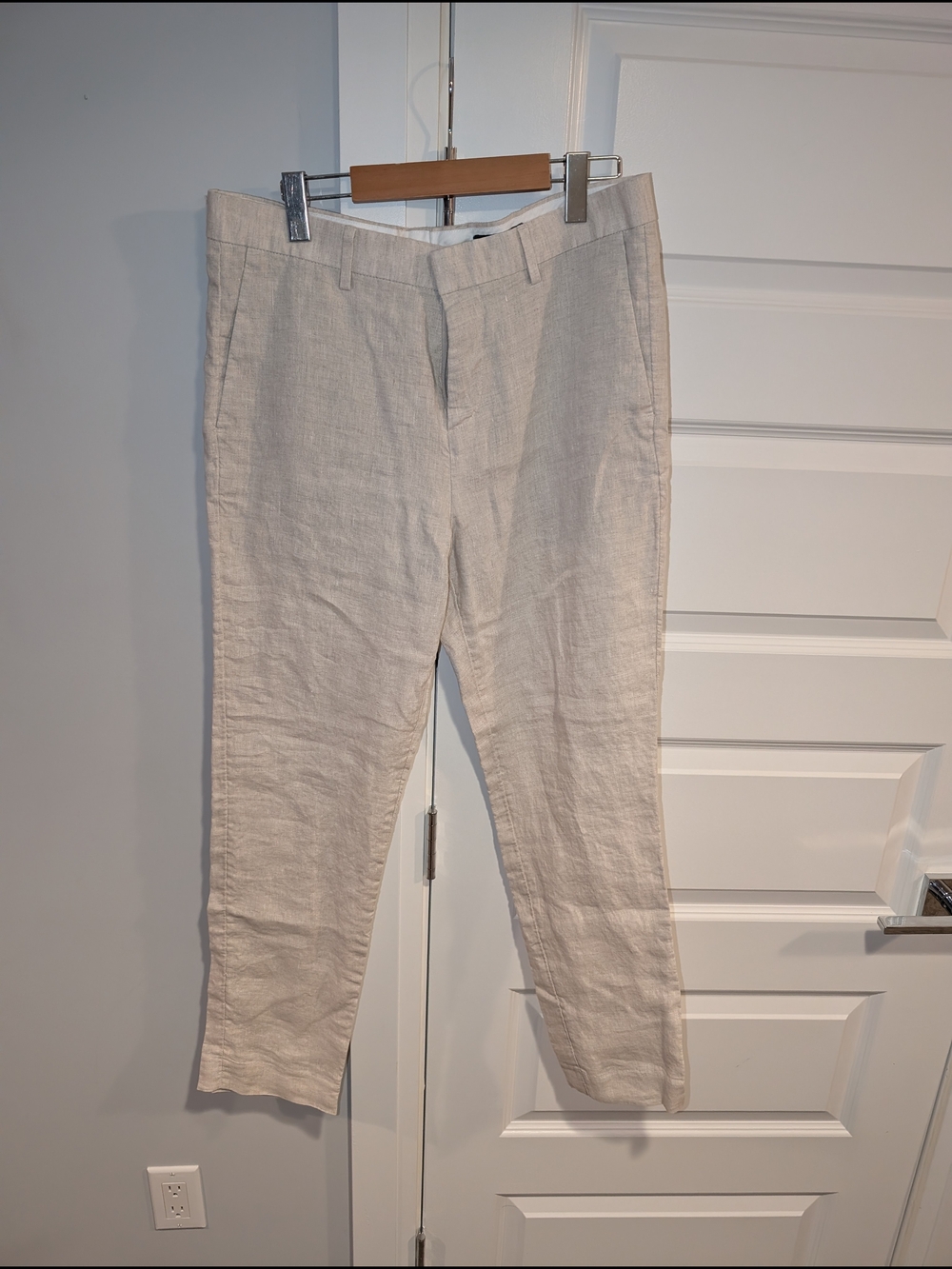 H&M Light Beige Linen Pants